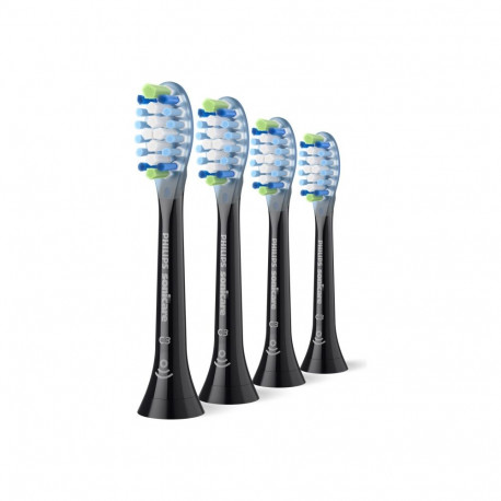 Philips HX9044/88 Sonicare Premium Plaque Defence mustad vahetusharjaotsikud täiskasvanutele, 4 tk