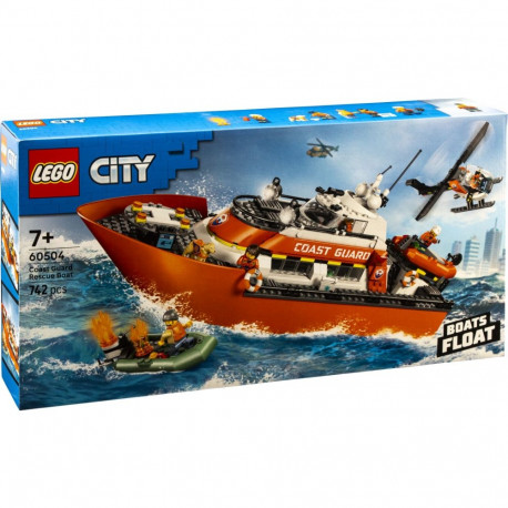 LEGO City Exploration 60504 Rannikkovartioston pelastusalus ja helikopteri