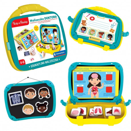 Magnetiline hariduslik arstimängukohver õpin mängides poola keel Clementoni 50393