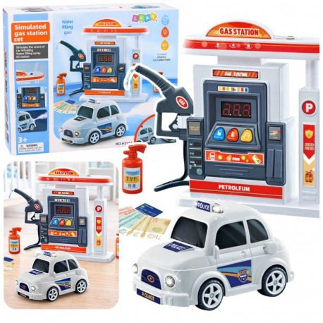 interaktiivne bensiinijaam politseiauto tuled helid suits