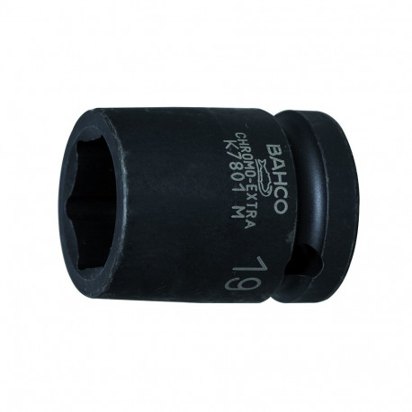 Hexagon impact socket K7801M 16mm, 1/2"