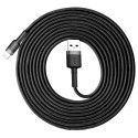 Baseus kaabel USB - Lightning Cafule 2A 3m, hall/must (CALKLF-RG1)