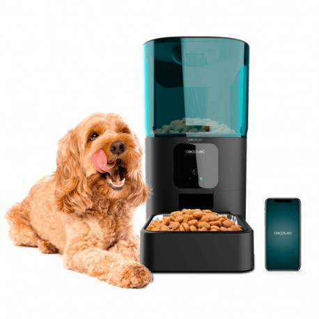 Cecotec Automatic Dog Feeder Pumba 6000 Smart 6L WiFi Black Steel