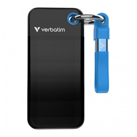 1TB Verbatim Pocket USB 3.2 Typ-C must-sinine