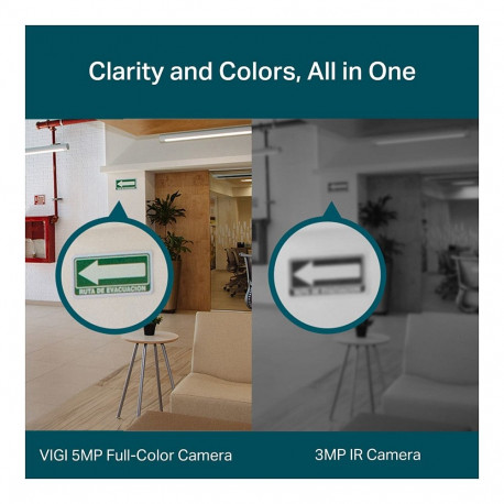 "TP-Link Omada IPCam VIGI C450(4mm) 5MP Full-Color Turret"