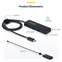 "StarTech 4-PORT USB-C HUB COMPACT"