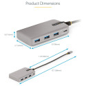 "StarTech 4-PORT USB-C 10GBPS HUB"