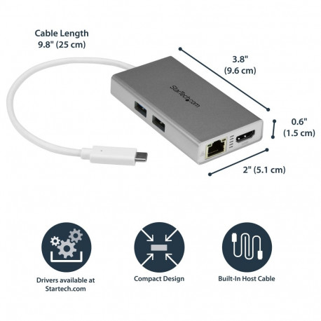 "D StarTech USB-C ADAPTER MULTIPORT"
