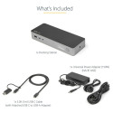 "D StarTech UNIVERSAL DOCK USB-C + USB 3.0"
