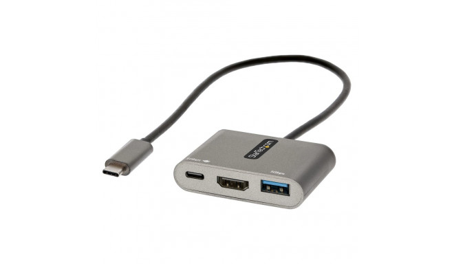 "D StarTech USB C MULTIPORT ADAPTER PD 4K"