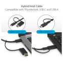 "D StarTech UNIVERSAL DOCK USB-C + USB 3.0"