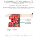 "D StarTech SATA III RAID PCIE CARD 2PT"