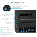 "D StarTech USB 3.1 HDD DUPLICATOR DOCK"