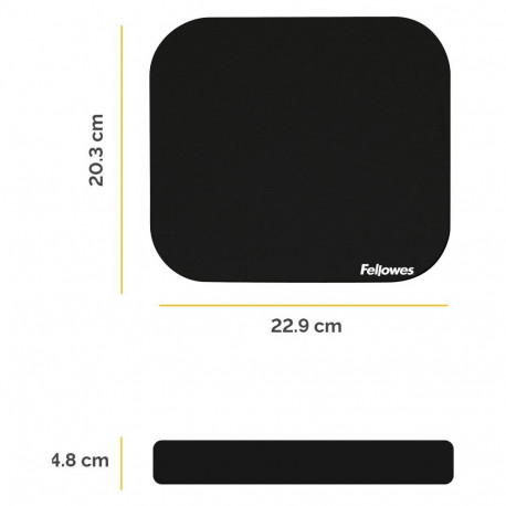 "Fellowes Mauspad Premium 20,32x22,86cm schwarz"