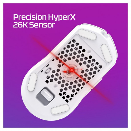 HyperX mängurihiir Pulsefire Haste 2 juhtmevaba, valge