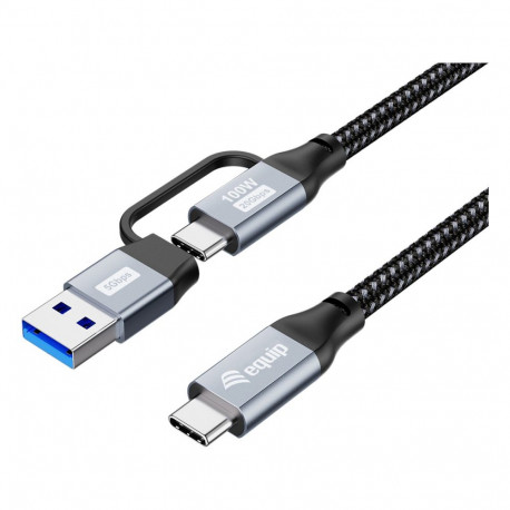 "Equip Kabel USB-C 3.2 -> C/A St/St 2.00m 20Gbps schwarz"