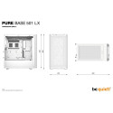 "Midi be quiet! Pure Base 501 LX White"