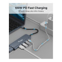 "Equip Dock USB-C->HDMI.3xUSB3.0.100WPD 25cm gr"