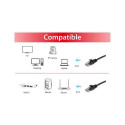 "Equip Patchkabel Cat6A U/UTP 2xRJ45 20.00m schwarz LSZH Polybeutel"