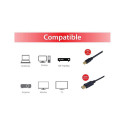 Equip Mini DisplayPorti–DisplayPorti kaabel St/St 2.0m 4K/60Hz, HDCP-ühilduv, must