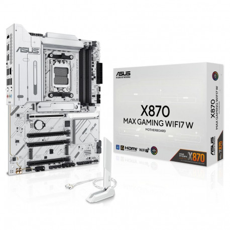 ASUS X870 MAX GAMING WIFI7 W emaplaat (AMD.AM5.DDR5.ATX)