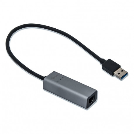 "D I-TEC USB 3.0 Metal Gigabit Ethernet Adapter 1x USB 3.0 auf RJ-45 LED-Anzeige fuer Notebook Table