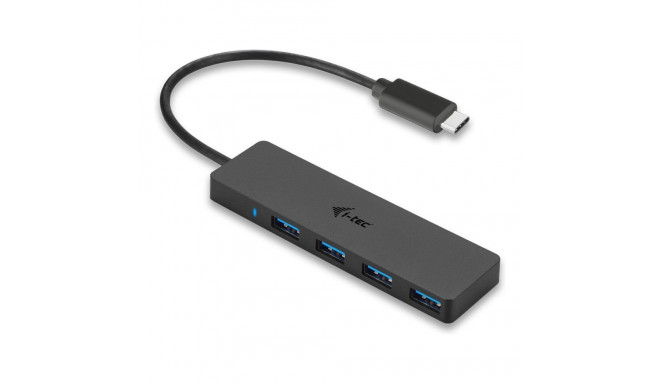 D i-tec USB-C õhuke 4-pordiline jaotur