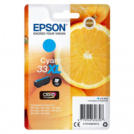 "Epson Tinte 33XL C13T33624012 Cyan"