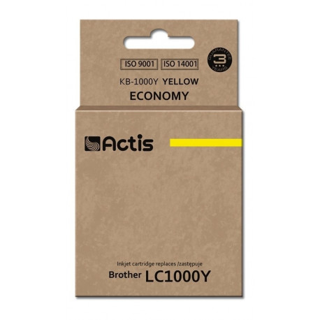 Actis KB-1000Y tint (asendus Brother LC1000Y/LC970Y; standard; 36 ml; kollane)