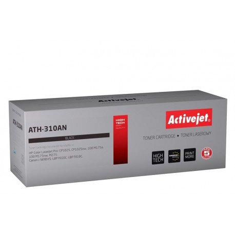 Activejet ATH-310AN Toner (replacement for Canon, HP 126A CRG-729B, CE310A; Premium; 1200 pages; bla