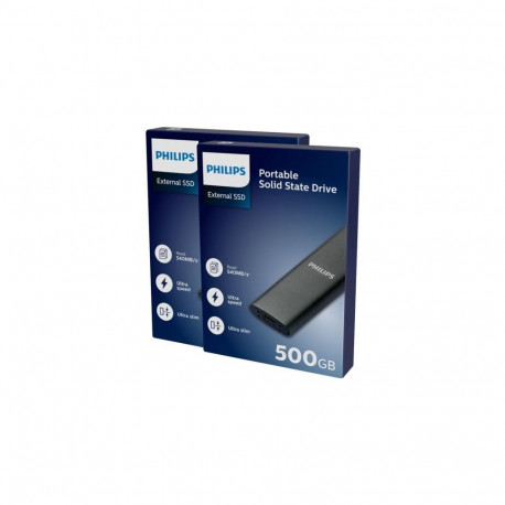 Philips External SSD 500GB Ultra speed Space grey