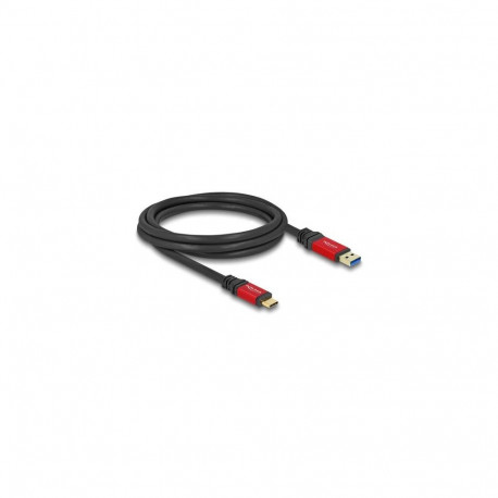 DeLOCK USB 10 Gbps Cable USB Type-A male to USB Type-C male 2 m red metal