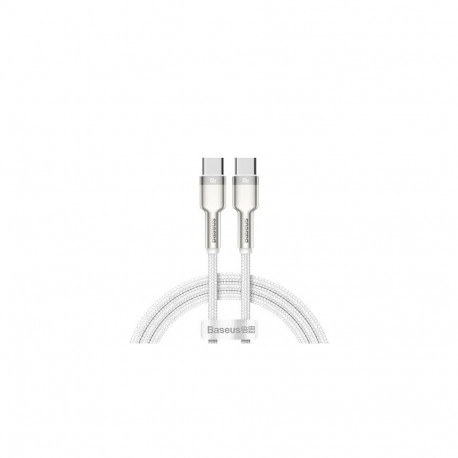 Baseus 6953156202375 USB cable USB 2.0 2 m USB C Silver, White