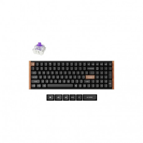KEYCHRON K4 HE SE - US Layout - Gateron Magnetic Nebula - Carbon Black Wireless Keyboard