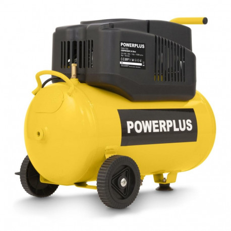 POWERPLUS POWX17250 õlivaba kompressor rehvide pumpamiseks puhumiseks ja pneumotööriistadele 1200W 2