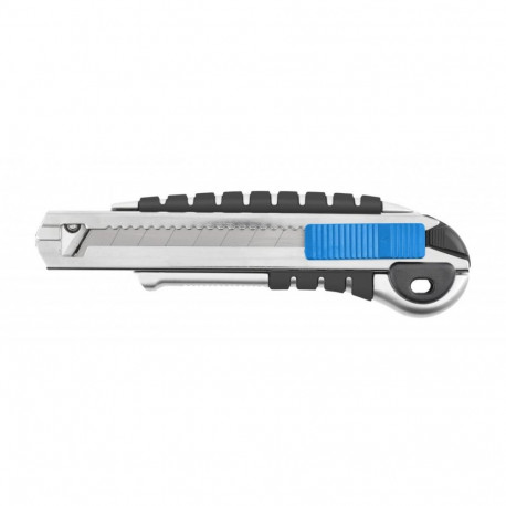 Hogert Snap-off Knife HT4C630, 18mm, SK5 Steel, Laser Cutting Blade, 60kg, Ergonomic, Nonslip, ABS, 