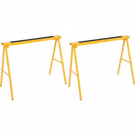 Vorel Saw Horse 2PCS Set 29401, 100x10x75 cm, 6 kg, 200 kg, 2 mm, rubber, non-slip, treated, lacquer