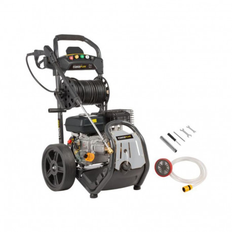 Powerplus bensiin kõrgsurvepesur POWXG9100 210cc 270bar 540Lh 20m voolik Hõbedane