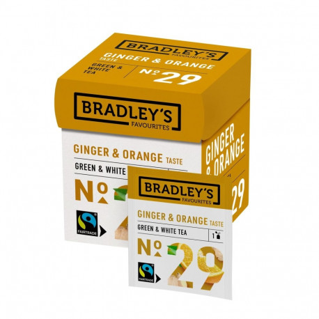 Roheline tee BRADLEY´S nr.29 ingveri ja apelsiniga 12tk