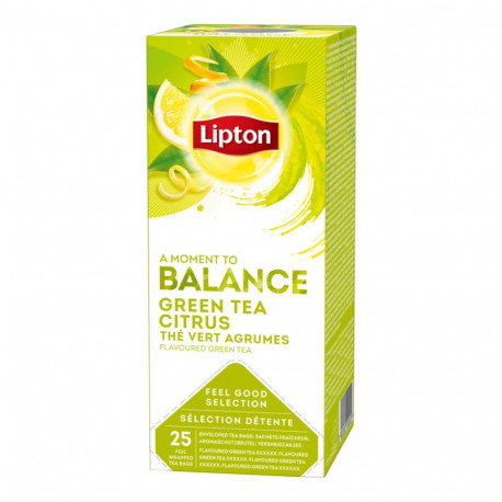 Green tea LIPTON Green Citrus 25 pcs in a foil envelope