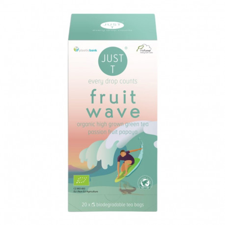Roheline tee JUST T Fruit Wave Bio passioni ja papaiaga 20tk