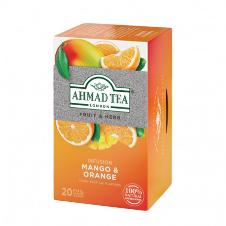 Taimetee AHMAD mango ja apelsin 20tk ümbrikus