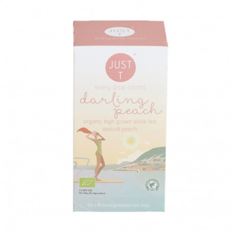White tea JUST T Darling Peach Bio with apricot and peach 20 pcs
