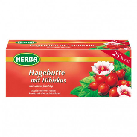 Taimetee HERBA Kibuvitsa-hibiskitee 25tk pakis ümbrikuta