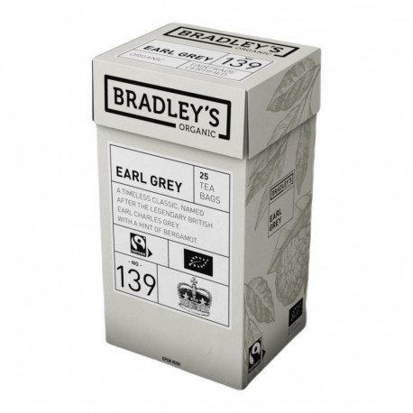 Black tea BRADLEYS no.139 Earl Gray 25 pcs