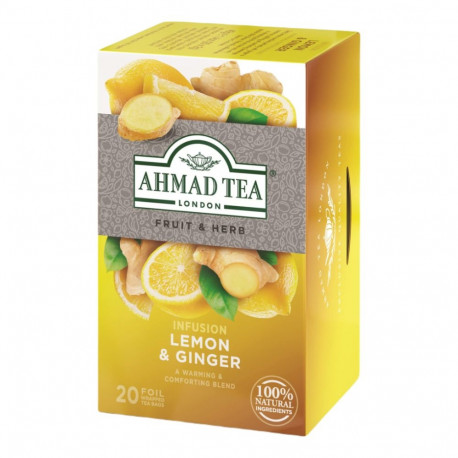 Herbal tea AHMAD with ginger/lemon 20 pcs in an envelope