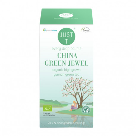 Green tea JUST T China Green Jewel Bio 20 pcs