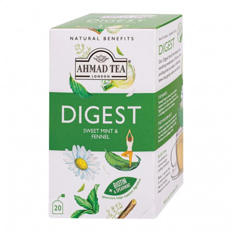 Herbal tea AHMAD Digest sweet mint and fennel 20 pcs in an envelope