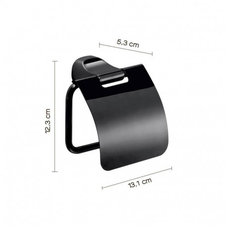 AMALFI TOILET PAPER HOLDER W/ COVER MB