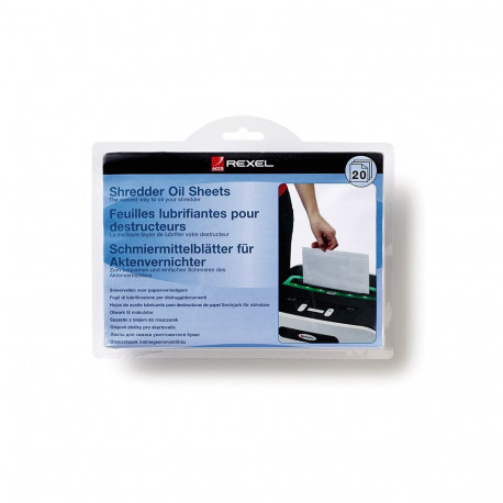 Paberipurustaja Rexel õlituslehed, 20 tk